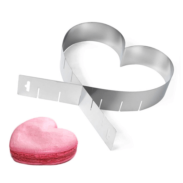 Adjustable Heart Cake Setting Frame - bakeware bake house kitchenware bakers supplies baking