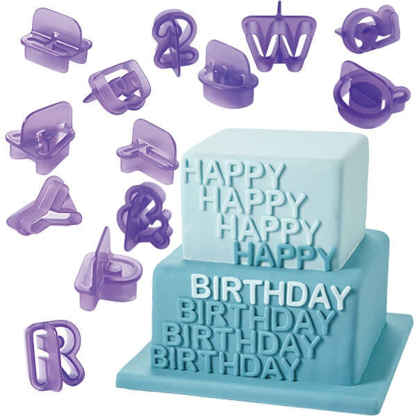 Alphabets And Numbers Cutouts - bakeware bake house kitchenware bakers supplies baking