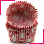 Cupcake Liner Pink Heart - bakeware bake house kitchenware bakers supplies baking