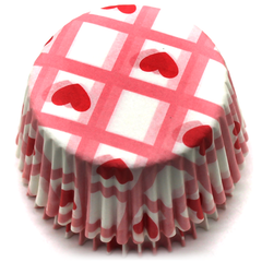 Cupcake Liner Pink Heart - bakeware bake house kitchenware bakers supplies baking