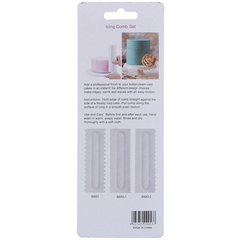 Cake Icing Comb Set - bakeware bake house kitchenware bakers supplies baking