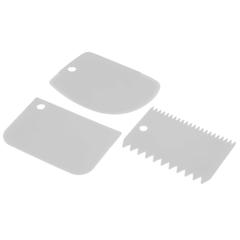 Scraper Set 3 Pcs - bakeware bake house kitchenware bakers supplies baking