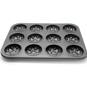 Floral Muffin Tray 12 Muffins - bakeware bake house kitchenware bakers supplies baking