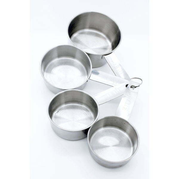 Measuring Cup Set Steel - bakeware bake house kitchenware bakers supplies baking