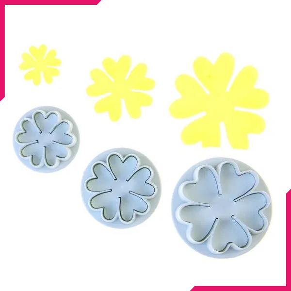 5 Petal Flower Plunger Cutter - bakeware bake house kitchenware bakers supplies baking