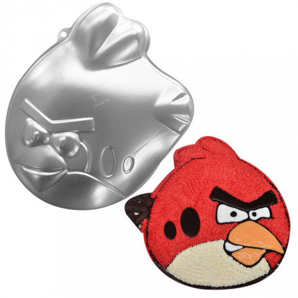 Silver Cartoon Angry Bird Cake Mold - bakeware bake house kitchenware bakers supplies baking