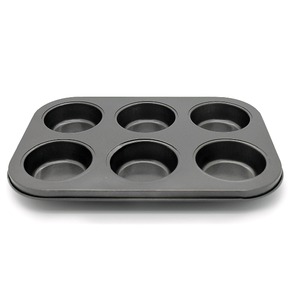 Muffin Tray 6 Muffins (Plain) - bakeware bake house kitchenware bakers supplies baking
