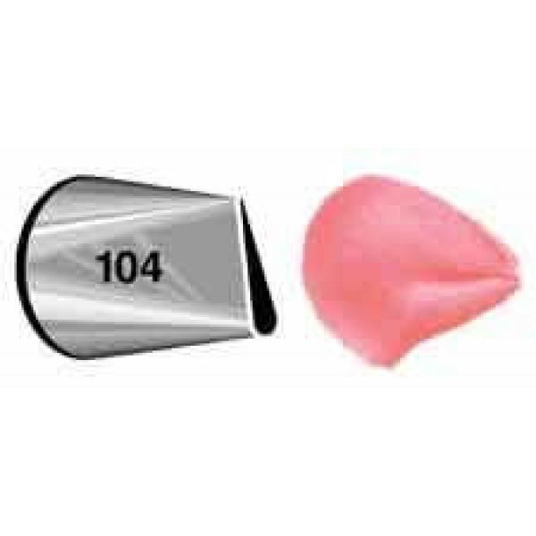 Wilton 104 Petal Decorating Tip - bakeware bake house kitchenware bakers supplies baking