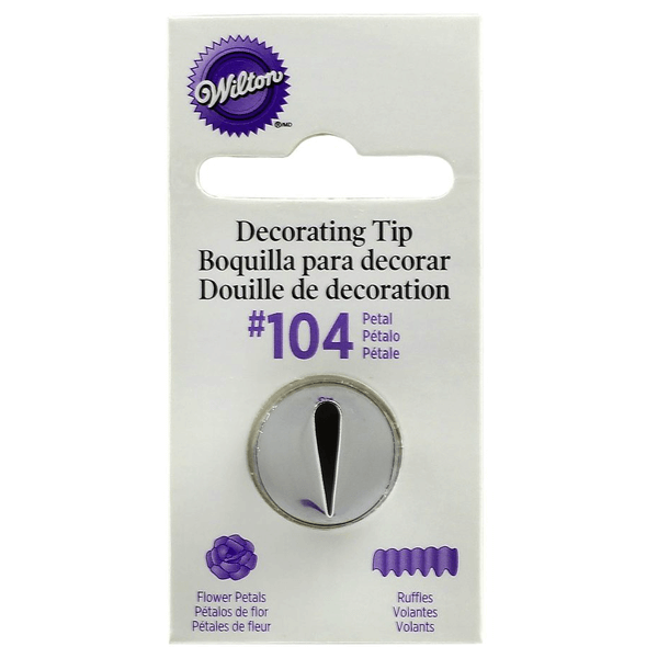 Wilton 104 Petal Decorating Tip - bakeware bake house kitchenware bakers supplies baking
