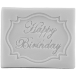 Silicone Happy Birthday Frame Mold - bakeware bake house kitchenware bakers supplies baking