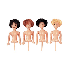Wilton Mini Doll Pick Set - 4 Dolls - bakeware bake house kitchenware bakers supplies baking