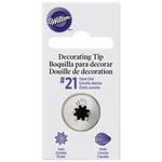 Wilton Open Star Decorating Tips #21 Carde - bakeware bake house kitchenware bakers supplies baking