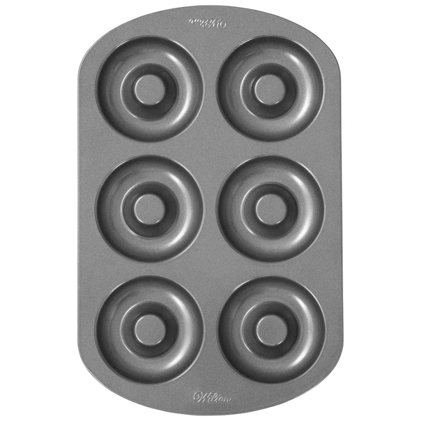 Wilton 6 Cavity Doughnut Pan - bakeware bake house kitchenware bakers supplies baking