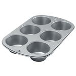 Wilton Recipe Right Jumbo Muffin Pan - 6 Cups - bakeware bake house kitchenware bakers supplies baking