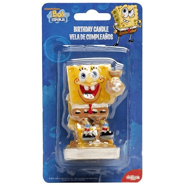 Sponge Bob Candle - bakeware bake house kitchenware bakers supplies baking