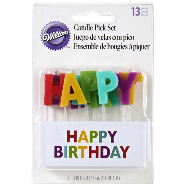 Happy Birthday Candle Set=13pcs - bakeware bake house kitchenware bakers supplies baking