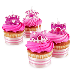Princess Candles Pkt=4pcs - bakeware bake house kitchenware bakers supplies baking