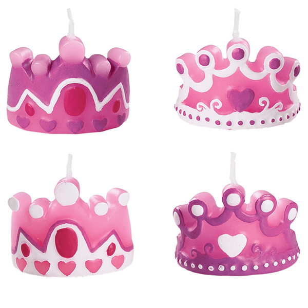 Princess Candles Pkt=4pcs - bakeware bake house kitchenware bakers supplies baking