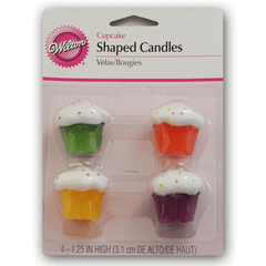 Cupcake Candle Set - 4pcs - bakeware bake house kitchenware bakers supplies baking