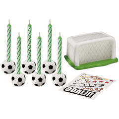 Soccer Candle Pkt=14pcs - bakeware bake house kitchenware bakers supplies baking