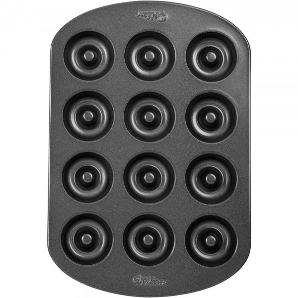 Wilton 12 Cavity Mini Doughnut Pan - bakeware bake house kitchenware bakers supplies baking