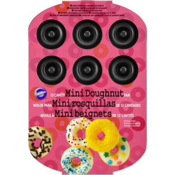 Wilton 12 Cavity Mini Doughnut Pan - bakeware bake house kitchenware bakers supplies baking