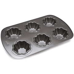 Wilton 6 Cavity Non-Stick Ice Cream Cookie Pan - bakeware bake house kitchenware bakers supplies baking
