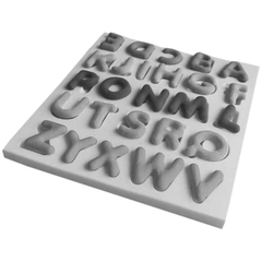Silicone Alphabets Fondant Mold - bakeware bake house kitchenware bakers supplies baking