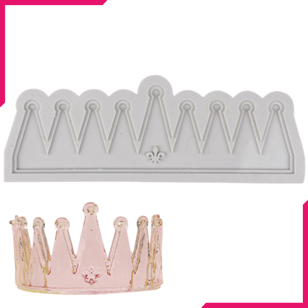Crown Silicone Fondant Mold - bakeware bake house kitchenware bakers supplies baking