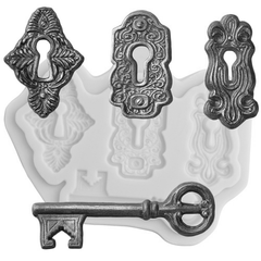 Keys Lock Silicone Mold - bakeware bake house kitchenware bakers supplies baking