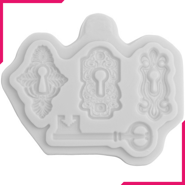 Keys Lock Silicone Mold - bakeware bake house kitchenware bakers supplies baking