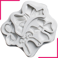 Silicone Mold Bow & Ribbon 4 Cavity - bakeware bake house kitchenware bakers supplies baking