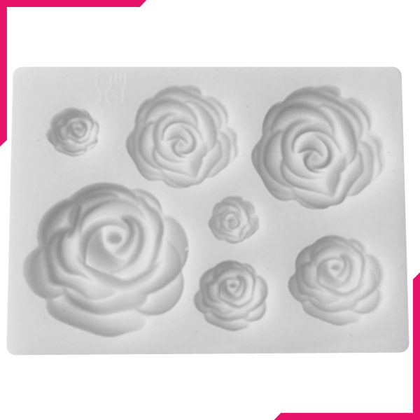 Rose Flowers Silicone Mold - bakeware bake house kitchenware bakers supplies baking