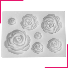 Rose Flowers Silicone Mold - bakeware bake house kitchenware bakers supplies baking
