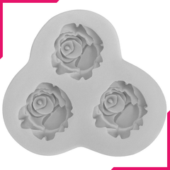 Three Rose Silicone Mold - bakeware bake house kitchenware bakers supplies baking