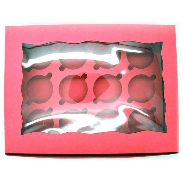 Pink Cupcake Box - 12 cupcakes - bakeware bake house kitchenware bakers supplies baking