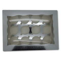 Silver Cupcake Box - 12 cupcakes - bakeware bake house kitchenware bakers supplies baking