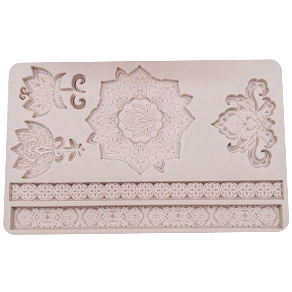 Vintage Royal Flower Silicone Mold - bakeware bake house kitchenware bakers supplies baking