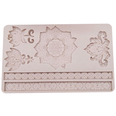 Vintage Royal Flower Silicone Mold - bakeware bake house kitchenware bakers supplies baking