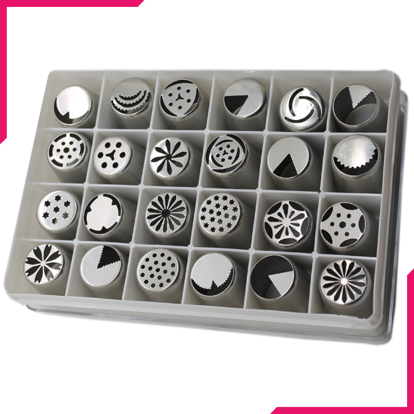Russian Nozzle/tip set 24 pcs - bakeware bake house kitchenware bakers supplies baking