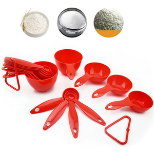 Measuring Cup & Spoon Set Red - bakeware bake house kitchenware bakers supplies baking