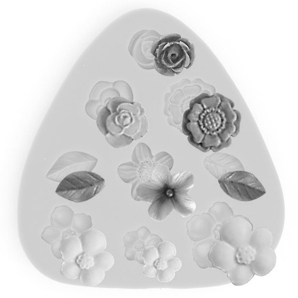 Flower and Leaves Silicone Mold - bakeware bake house kitchenware bakers supplies baking