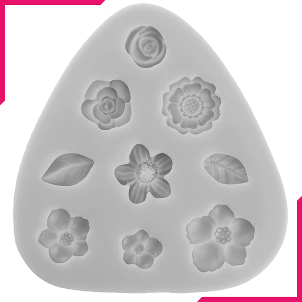 Flower and Leaves Silicone Mold - bakeware bake house kitchenware bakers supplies baking