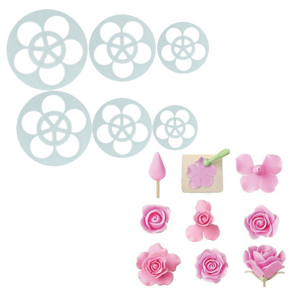 5 Petal Flower Cutter - 6 pcs - bakeware bake house kitchenware bakers supplies baking
