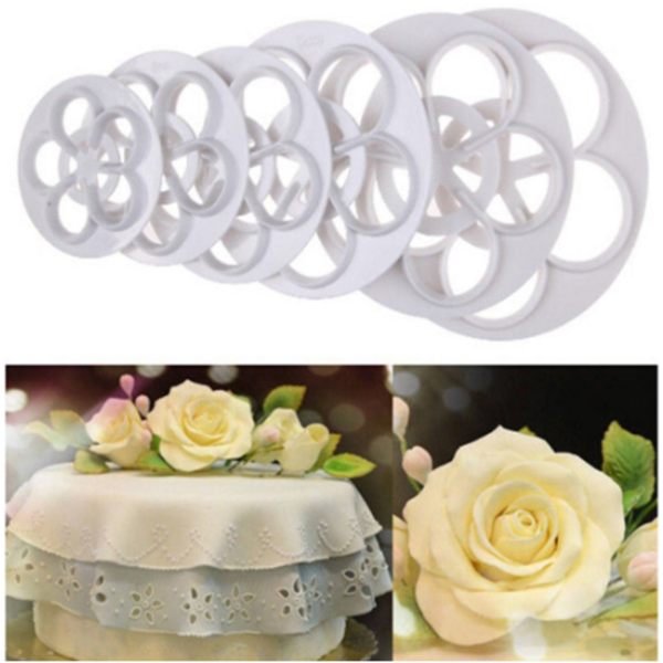 5 Petal Flower Cutter - 6 pcs - bakeware bake house kitchenware bakers supplies baking