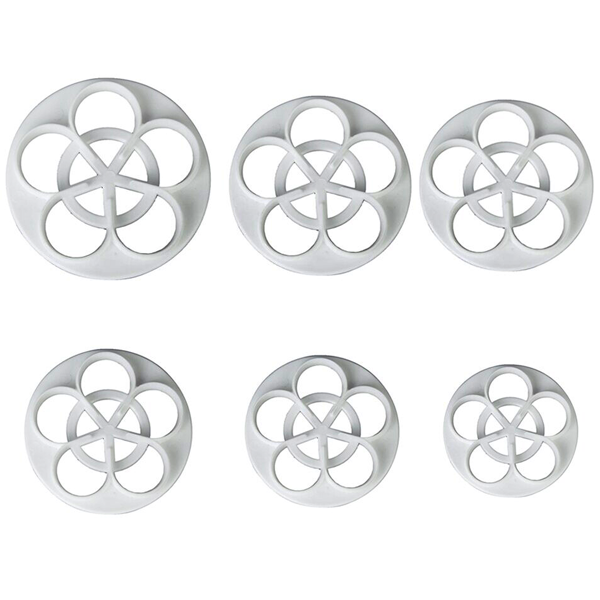 5 Petal Flower Cutter - 6 pcs - bakeware bake house kitchenware bakers supplies baking