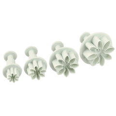 Plunge Cutter 8 Petal Flower - 4 pcs - bakeware bake house kitchenware bakers supplies baking