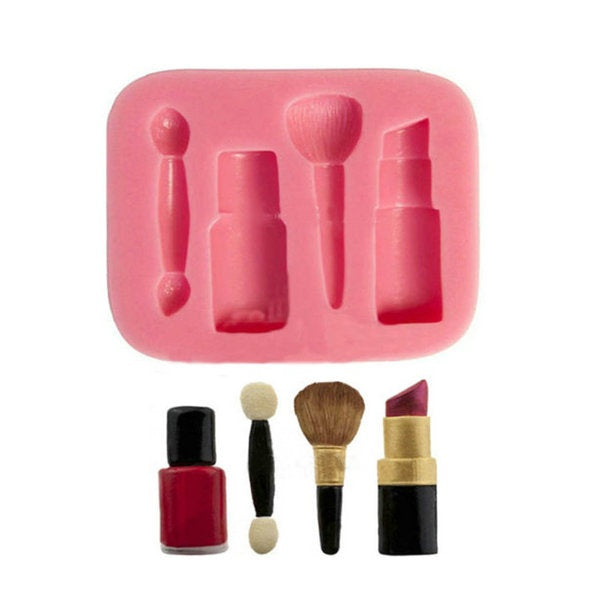 Silicone Fondant Mold Cosmetics - bakeware bake house kitchenware bakers supplies baking