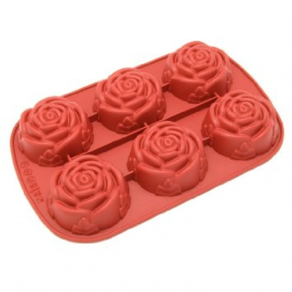Silicone Cupcake Rose Mould - bakeware bake house kitchenware bakers supplies baking