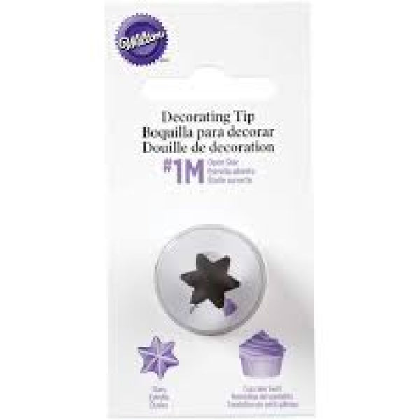 Wilton Open Star Decorating Tips 1M - bakeware bake house kitchenware bakers supplies baking